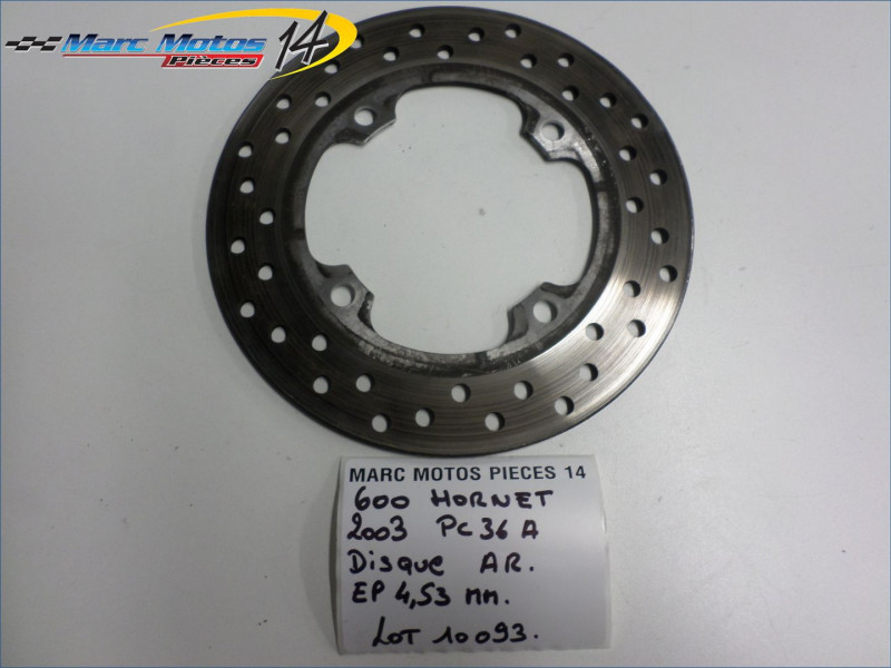 DISQUE ARRIERE HONDA 600 HORNET 2003