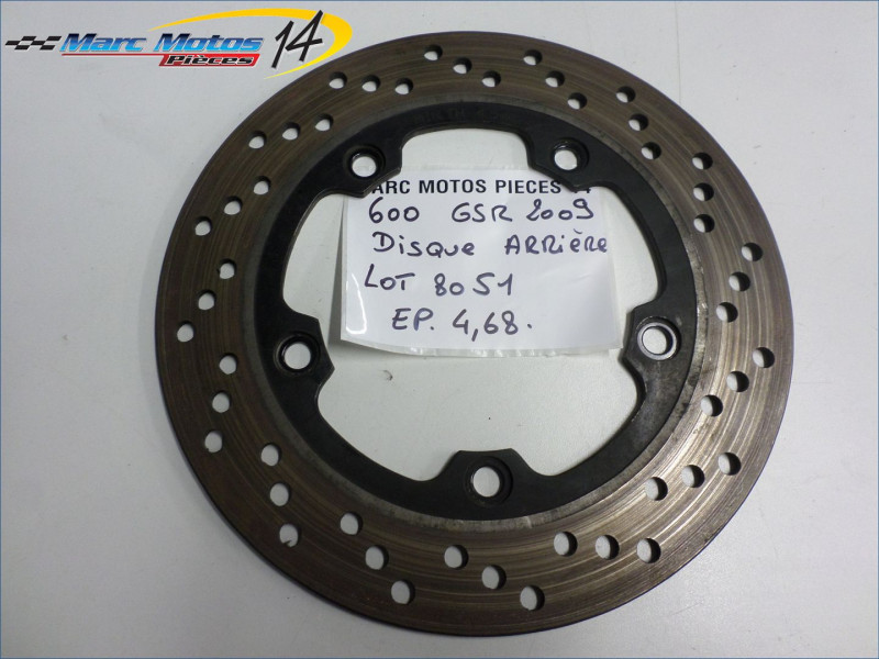 DISQUE ARRIERE SUZUKI 600 GSR 2009