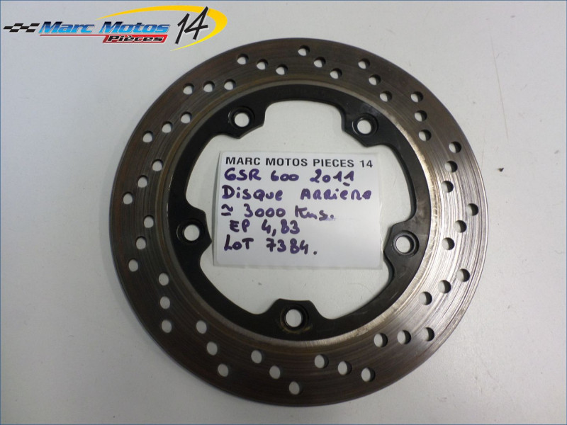 DISQUE ARRIERE SUZUKI 600 GSR 2011