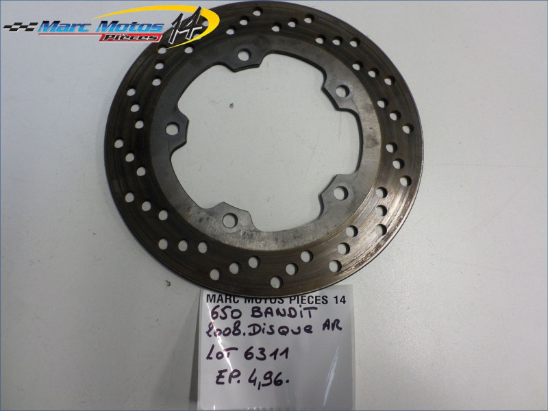 DISQUE ARRIERE SUZUKI 650 BANDIT 2008