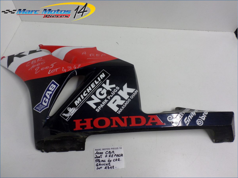 FLANC DE CARENAGE GAUCHE HONDA 1000 CBR R 2005